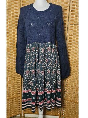 Upcycled Sweater Dress Women's M